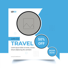 Travel post design template