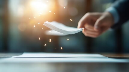 A lawyer meticulously reviewing legal documents, aiming to find a solution for a client facing a legal challenge.