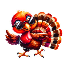 Turkey wearing sunglasses