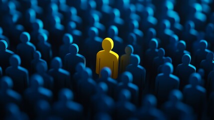 This image symbolizes the multifaceted recruitment process, highlighting the thorough search for exceptional talent among a vast pool of candidates in a competitive hiring landscape