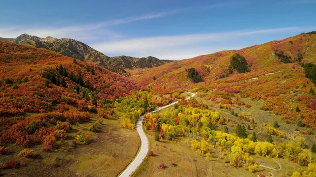 Scenic Mt Ogden and snow basin landscape in Utah.