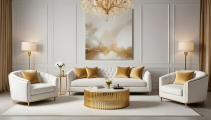 Photo interior modern design room 3d illustration