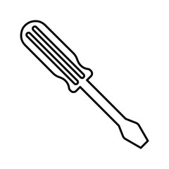 Screwdriver icon. Outline vector.