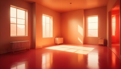 Photo interior modern design room 3d illustration