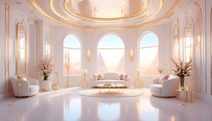 Photo interior modern design room 3d illustration