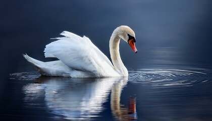 Obraz premium swan on the lake