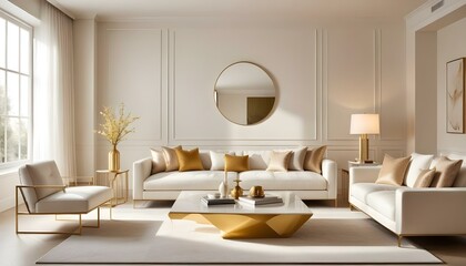 Photo interior modern design room 3d illustration