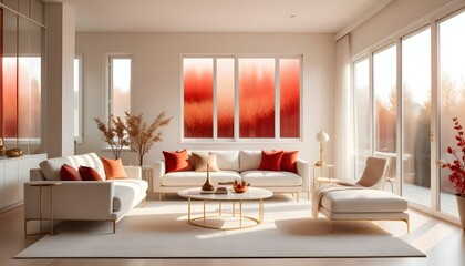 Photo interior modern design room 3d illustration