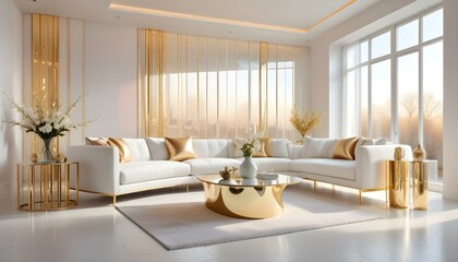 Photo interior modern design room 3d illustration