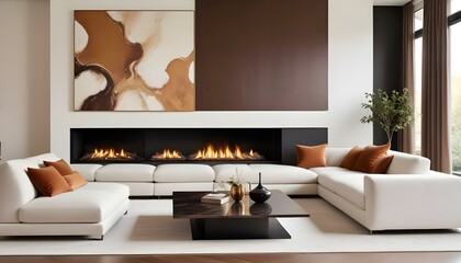 Photo interior modern design room 3d illustration