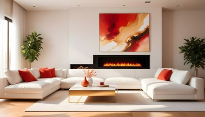 Photo interior modern design room 3d illustration