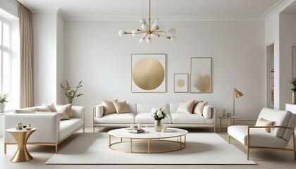 Photo interior modern design room 3d illustration