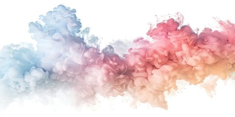 Fototapeta premium Colorful Cloud Formations, AI generated illustration.