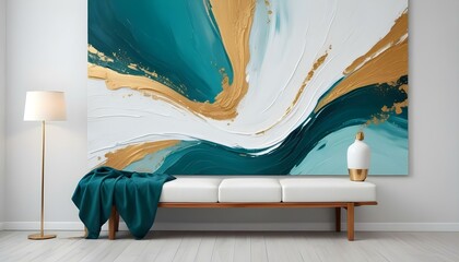Photo interior modern design room 3d illustration