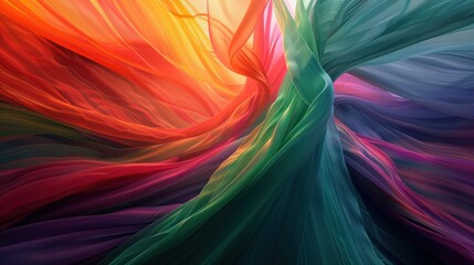 Naklejka premium Bright and dynamic abstract composition with a colorful and bright design.