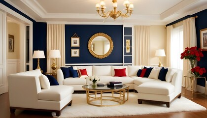 Photo interior modern design room 3d illustration