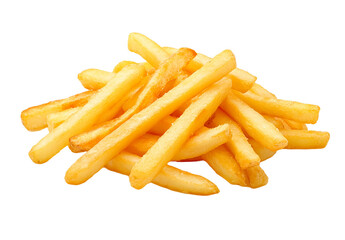 French fries Isolated Transparent background