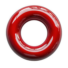 Red ring isolated on a transparent background png file no background png file