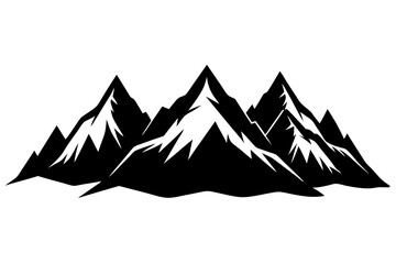 
Mountain silhouette, mountain range vector illustration, mountain Svg
