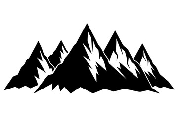 
Mountain silhouette, mountain range vector illustration, mountain Svg
