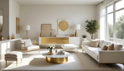 Photo interior modern design room 3d illustration