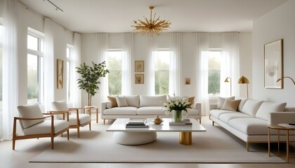 Photo interior modern design room 3d illustration