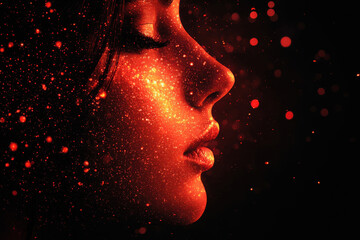 Rosacea background wallpaper design, modern creative and colorful png file