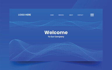 Modern technology abstract creative dynamin gradient wave line banner background for website landing page, hero banner design, webpage header	