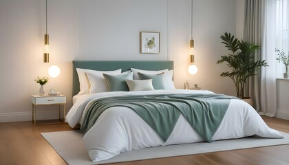 Photo interior modern design room 3d illustration