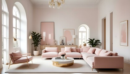 Photo interior modern design room 3d illustration