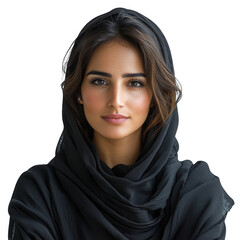 Saudi Arabia Saudi woman isolated on a transparent background png file no background png file