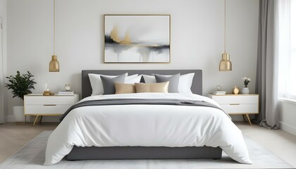 Photo interior modern design room 3d illustration