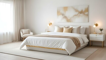 Photo interior modern design room 3d illustration