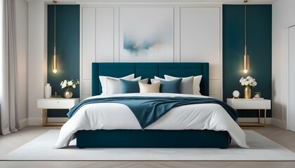 Photo interior modern design room 3d illustration