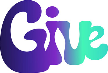 Give gradient text, gradient color text, Give vector 