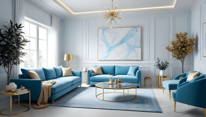 Photo interior modern design room 3d illustration