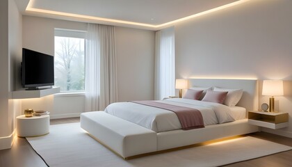 Photo interior modern design room 3d illustration