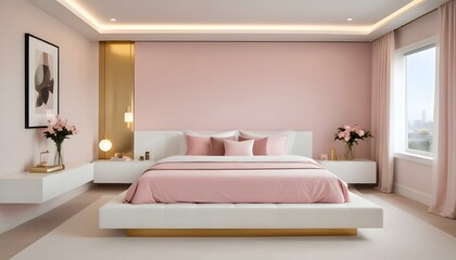 Photo interior modern design room 3d illustration