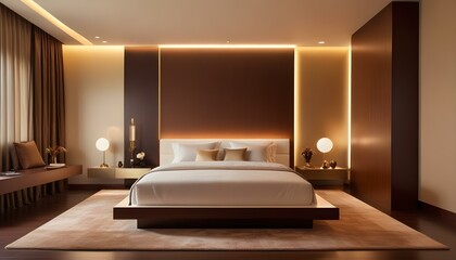 Photo interior modern design room 3d illustration