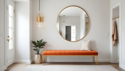 Photo interior modern design room 3d illustration