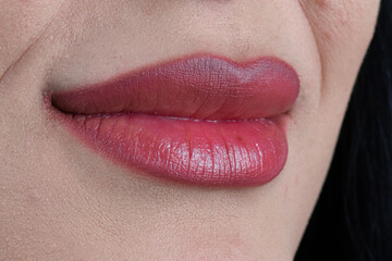 Obraz premium beautiful red lips