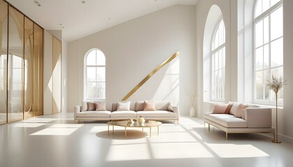 Photo interior modern design room 3d illustration