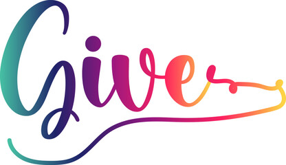 Give gradient text, gradient color text, Give vector 