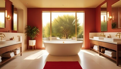 Photo interior modern design room 3d illustration