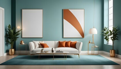 Photo interior modern design room 3d illustration