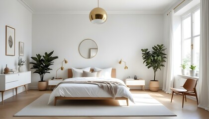 Photo interior modern design room 3d illustration