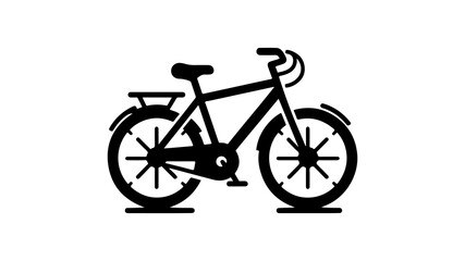 Fototapeta premium Minimalist bike icon. Clean and simple design.