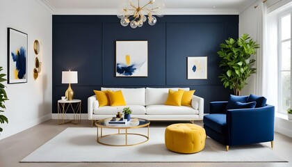 Photo interior modern design room 3d illustration