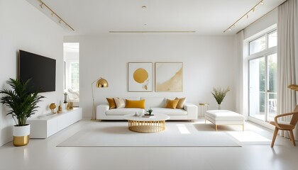 Photo interior modern design room 3d illustration