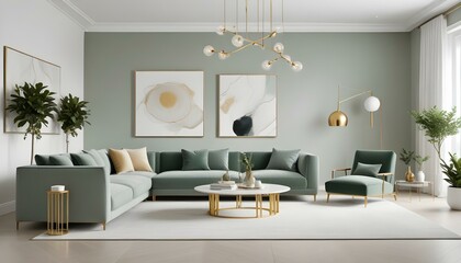 Photo interior modern design room 3d illustration